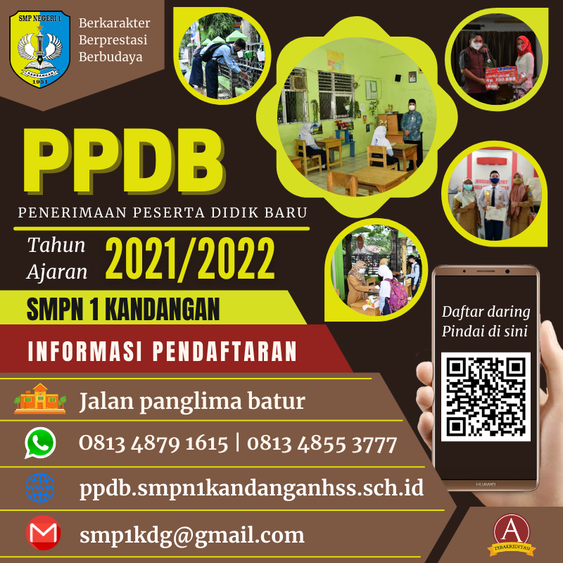 Penerimaan Peserta Didik Baru (PPDB) SMP Negeri 1 Kandangan Tahun Ajaran 2021/2022